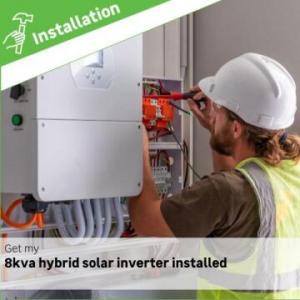 Solar: 8kva hybrid inverter installation fee