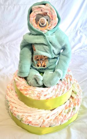 2 Tier Sitting baby cake
