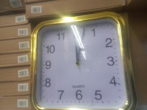 quartz watch wall clock square