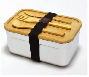 lunch box with knife and fork