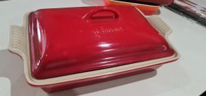 Le Creuset Heritage Rectangular Dish with Lid - 33cm - Cerise