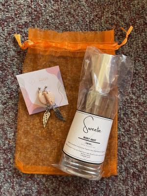 Angel Wing Earrings + Body Mist