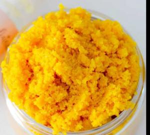 Tumeric face and body scrub
