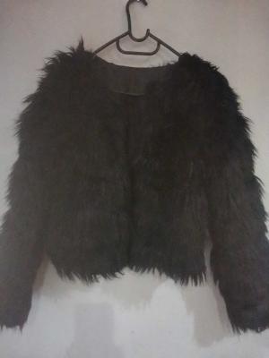 Medium Faux Fur Black Coat