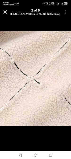 Fur faux leather jacket