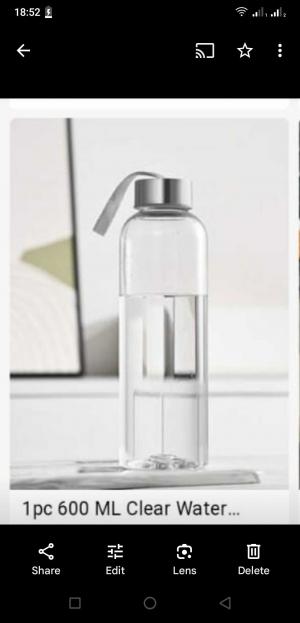 BIG transparent sport bottle