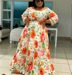 Floral Crop Top & Maxi Skirt