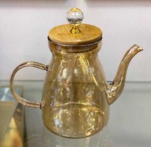 Golf glass tea pot