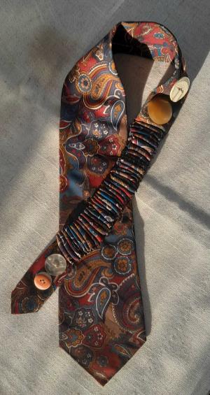 Upcycled Tie Necklace