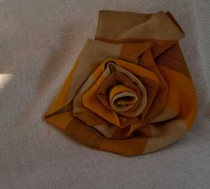 Upcycled Tie brooches