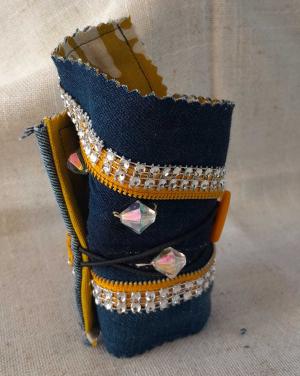 Upcycled cuff bracelets