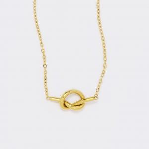 Steel gold knot necklace - SSYN5549