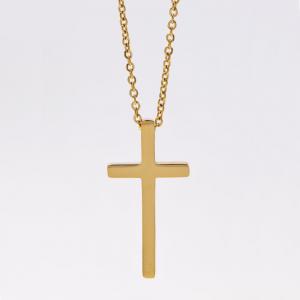 Stainless steel plain cross necklace - SSYN2086