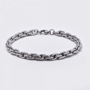 Stainless steel chunky knotted link bracelet - NCSSB042