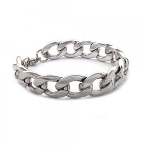 Stainless steel chunky 19cm x 13mm curb link bracelet - SSYB4131