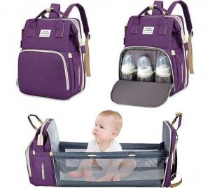 Large Baby Diaper Travel Backpack Sleeping Bag - Maroon