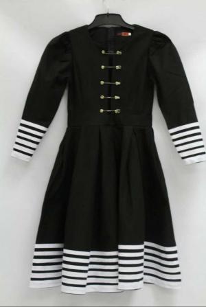 Black and White Traditional Dress with Doek and Safety Pin Detail-size 40