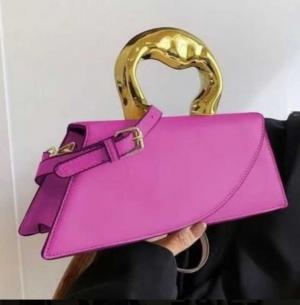 solid color handbag