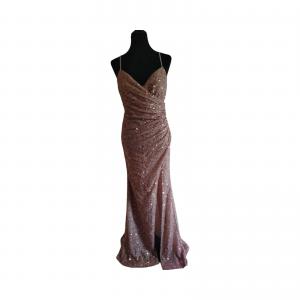 Rose gold sequence dress