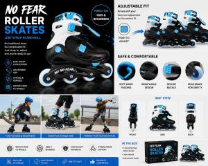 No Fear Roller Scates