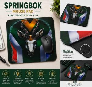 Springbok Theme Mouse Pad