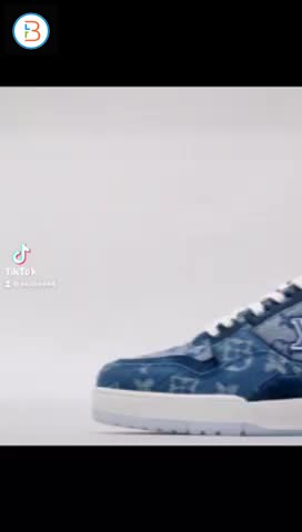 LOUIS VUITTON LV TRAINER "MONOGRAM DENIM" BLUE
