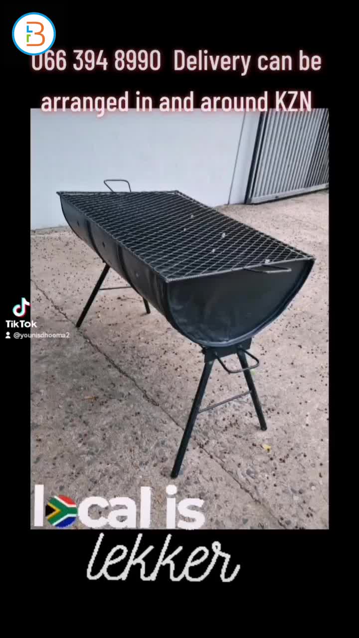 Because in South Africa we're Big on Braai
Includes grill
Foldable legs
Delivery can be A,
