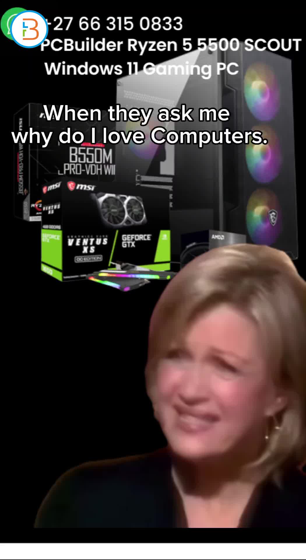 PCBuilder Ryzen 5 5500 SCOUT Windows 11 Gaming PC