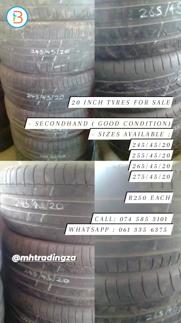 20 Inch Tyres for SALE