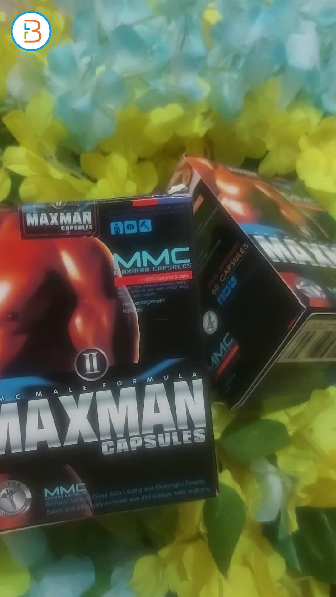 MAXMAN II Herbal Supplement For Penis Enlargement & Performance Enhancement – 60 Capsules