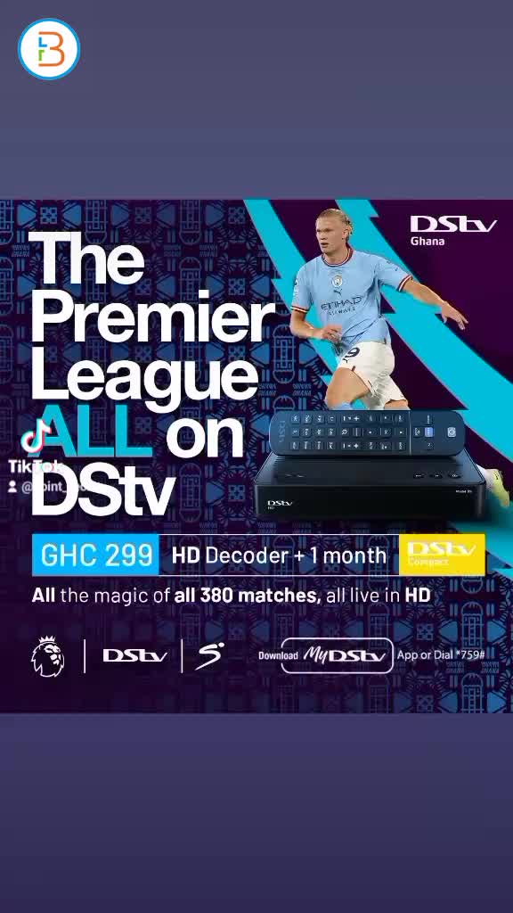 DStv decoder only with free one month compact subscription GHS 299.