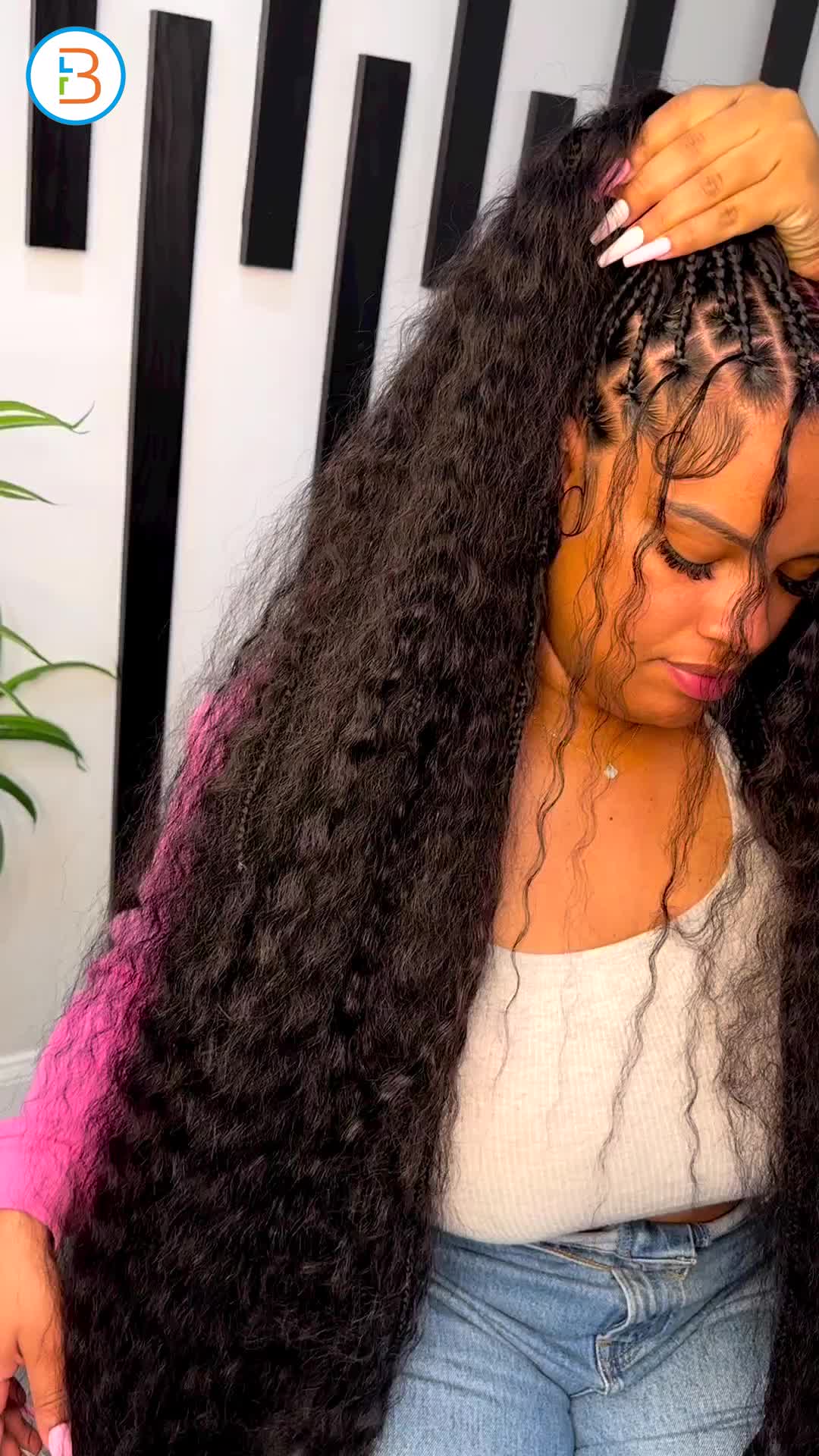 braid wig available as seen