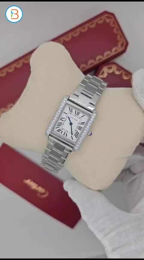 ساعة كارتير نسائية موديل تانك وتس0554134957