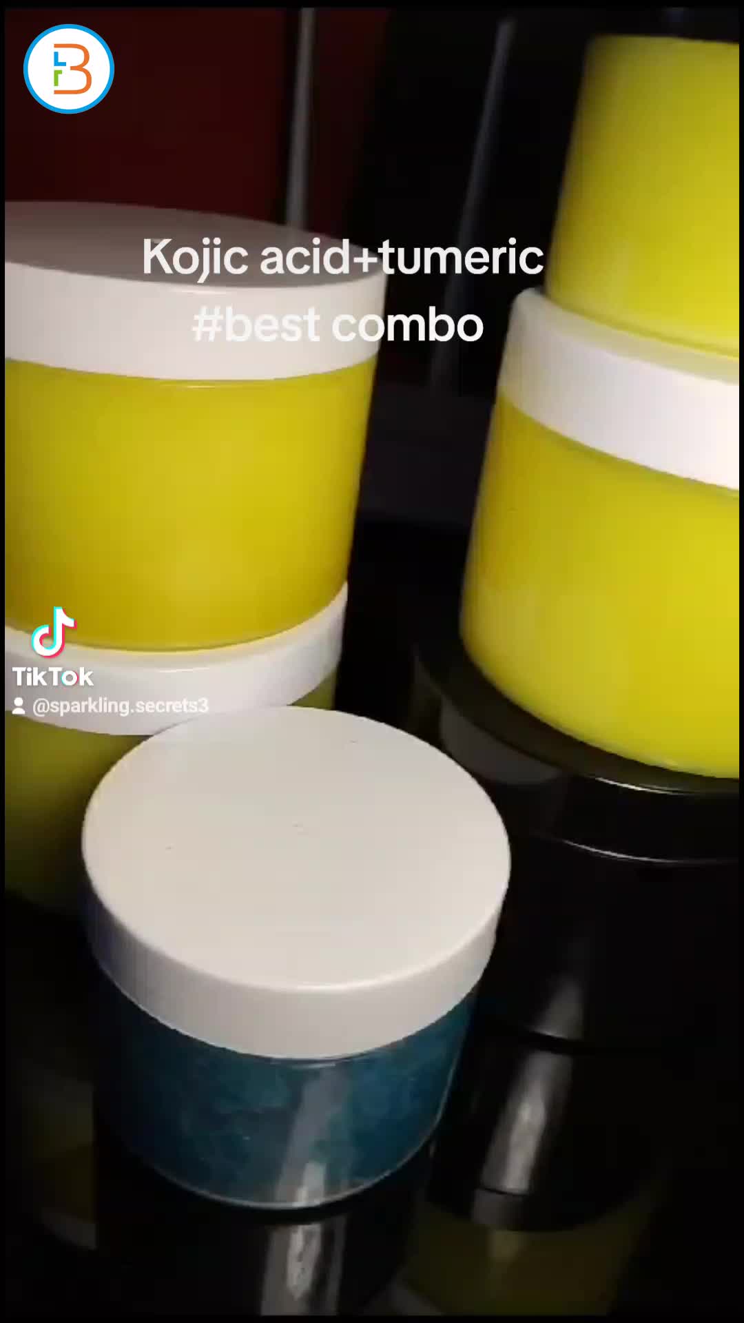 kojic acid and tumeric face scrub