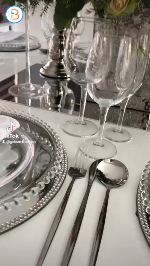 Family dinner set-up